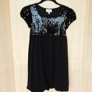 Byer California girls black sequins dress. Size 12